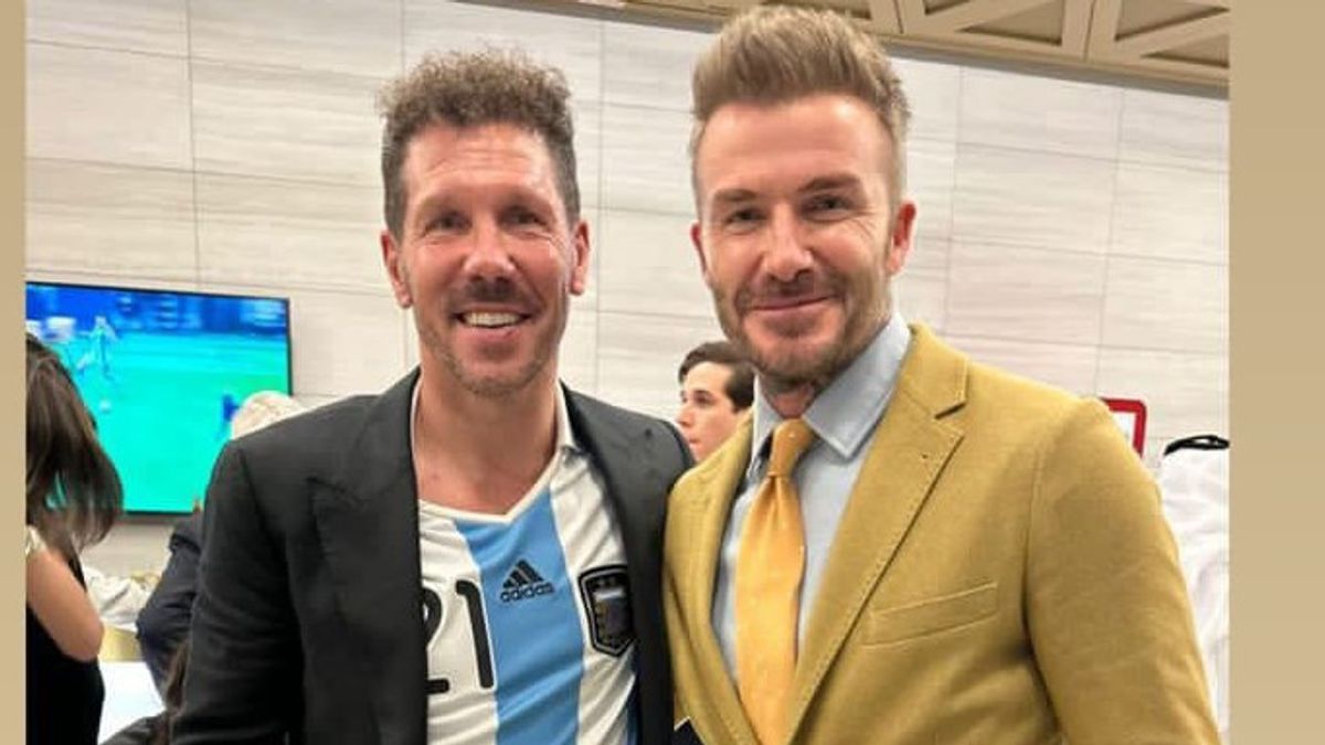 所以1998年世界杯的敌人，大卫贝克汉姆和迭戈西蒙尼现在在阿根廷获胜后在Instagram上“如此甜蜜”