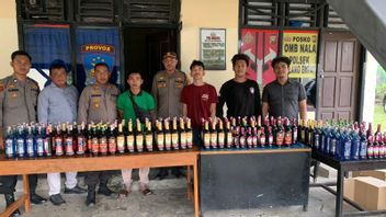 Heavy Drink Sellers In Central Bengkulu Arrested, 216 Bottled Police
