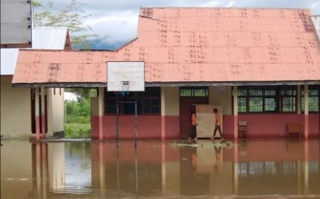 3 Sekolah di Palangkaraya Kalteng Kebanjiran, Ujian Semester Terpaksa Ditunda