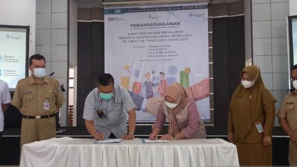 PT Timah Bagikan Dana Program Pengemabngan UMKM di Bangka Belitung Sebanyak Rp1,2 Miliar 