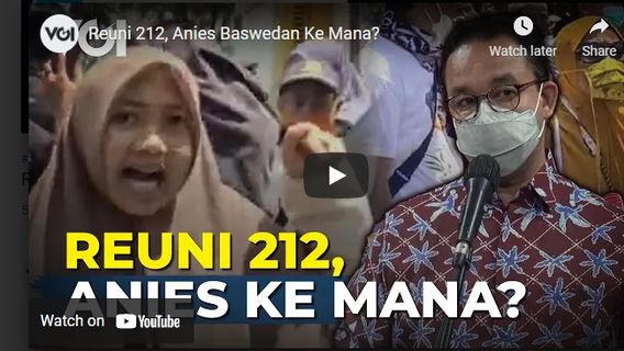 Vidéo: Reunion 212, Où Est Passé Anies Baswedan?