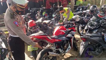 Rejang Lebong Police Raids Brong Motorcycle Exhausts For Students