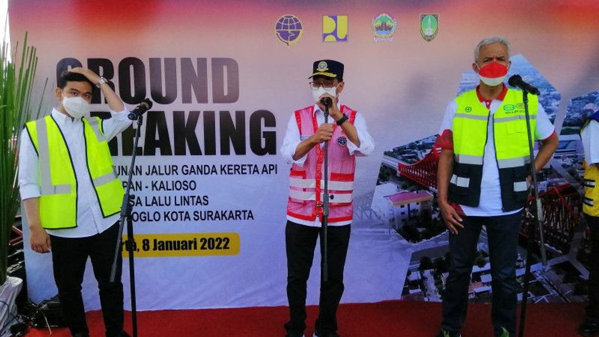 Bonne Nouvelle Du Ministère Des Transports, La Construction Du Double Rail Solo-Semarang A Officiellement Commencé