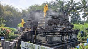 아수 마겔랑 사원(Asu Magelang Temple) 보존, 보존 센터: 미생물이 석재 구성에 손상을 줄 수 있음
