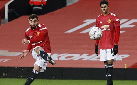 Bruno Fernandes Habiskan 45 Menit Berlatih Tendangan Bebas sebelum Lawan Liverpool