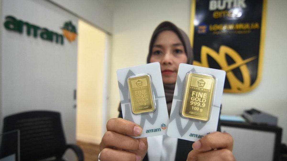 Harga Emas Antam Stagnan di Awal Pekan, Paling Murah Rp581.000