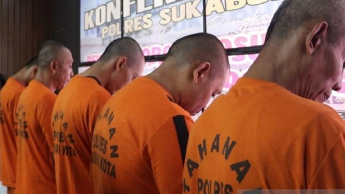 La police arrête cinq fugitifs pour le vol de Ranmor à Sukabumi