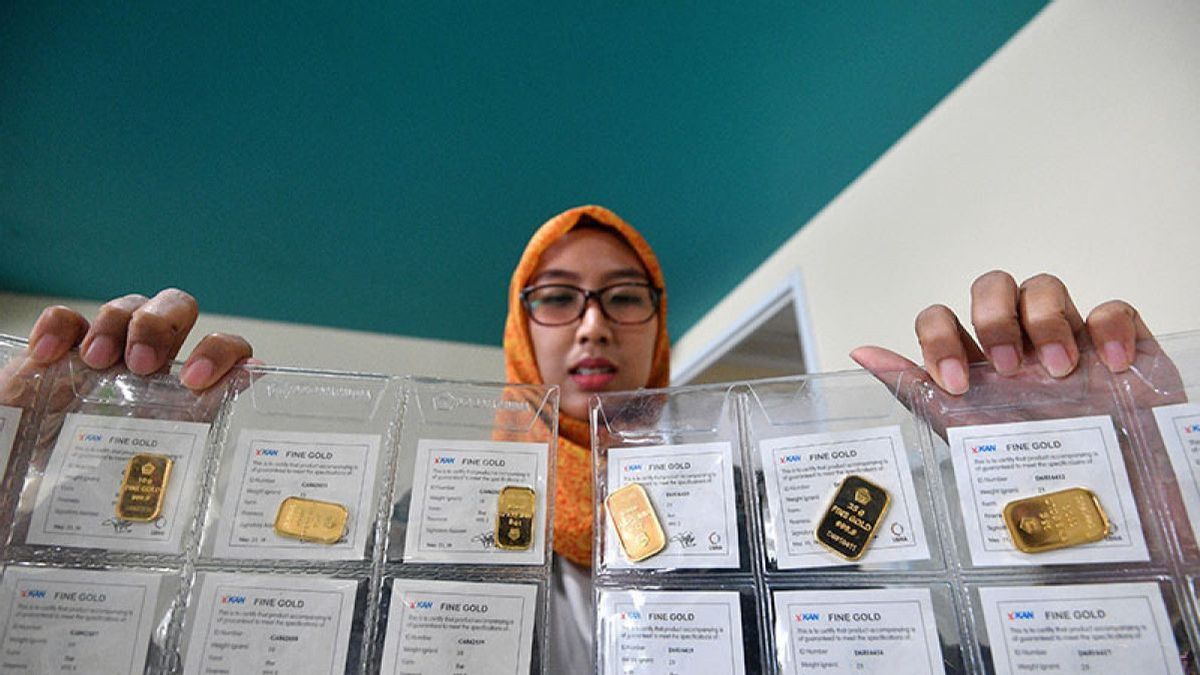 Le prix de l’or Antam est tombé à 1 363 000 roupies par kilogramme au début du mois de juillet