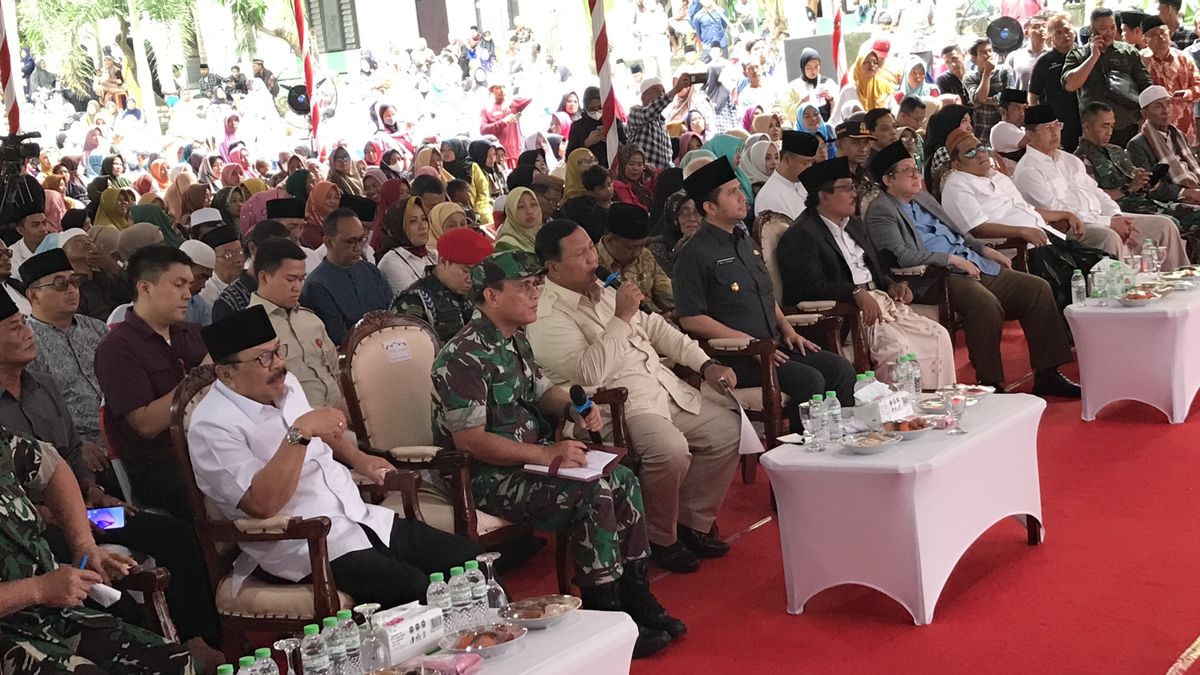 Donner le puits de Bor à Madura, Prabowo: Je suis heureux que le programme réussisse