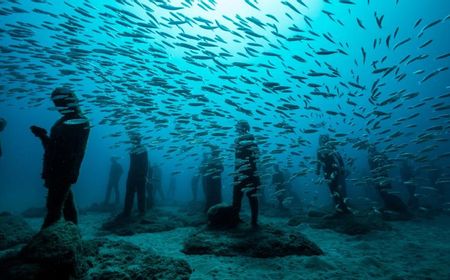 Uniknya Cara Pematung Inggris Ini Lestarikan Kehidupan di Bawah Laut