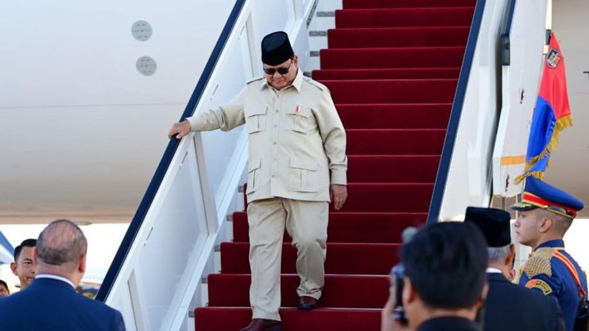 Prabowo Tiba di Mesir, Hadiri KTT Perdamaian Sharm El-Sheikh Bahas Gaza