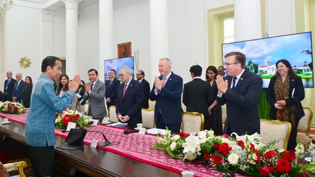 Presiden Jokowi Terima Delegasi Dewan Bisnis AS-ASEAN di Istana Bogor