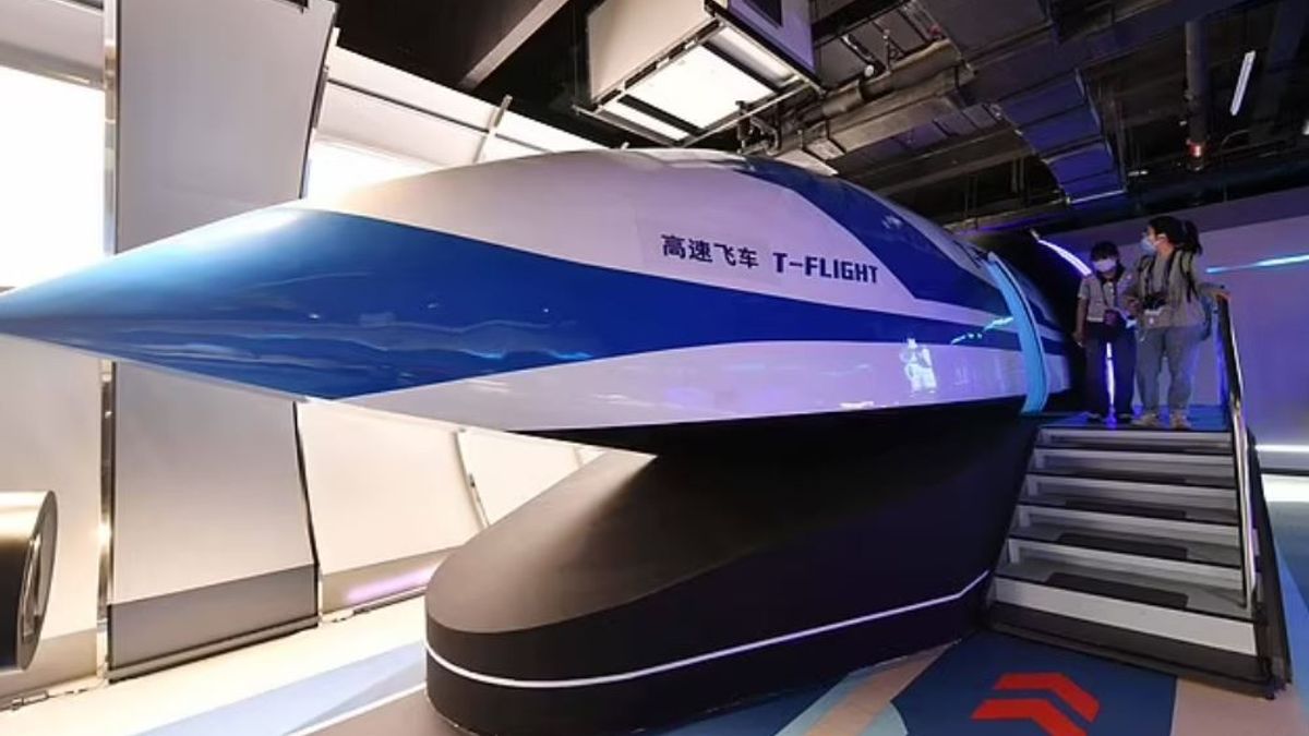 China Cetak Rekor Kecepatan Kereta T-Flight yang Mengalahkan Kecepatan Pesawat Komersial