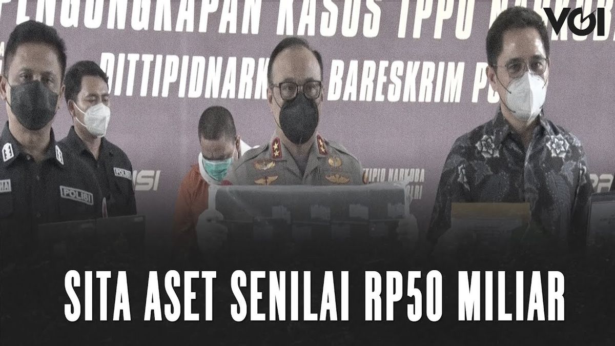 VIDEO: Police Expressing Cases Of TPPU Results Of The Indonesian-Malaysia Network Narcotics Circular