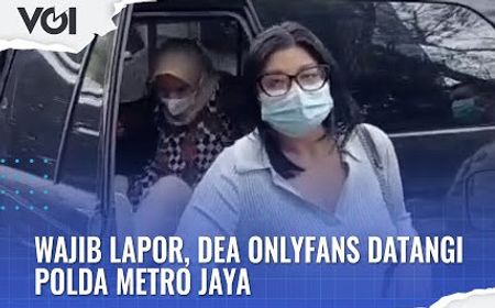 VIDEO: Wajib Lapor, Dea OnlyFans Datangi Polda Metro Jaya