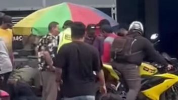 受害者大喊大叫,Cianjur的Bersenpi摩托车小偷被Ramai-ramai居民逮捕