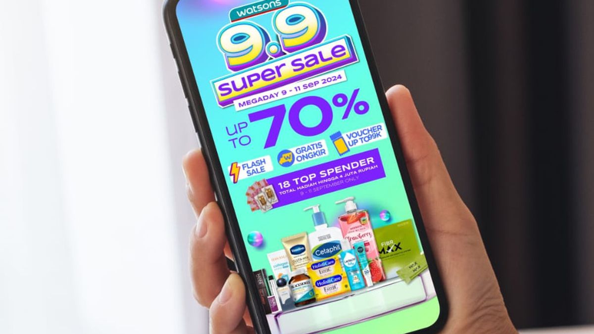 Watsons 9.9 Super Sale Hadirkan Diskon hingga 70 Persen