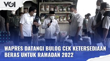 VIDEO: Checking Rice Availability For Ramadan, Vice President Ma'ruf Amin Visits Cipinang Rice Main Market