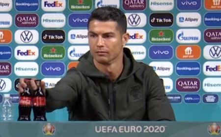 Aksi Cristiano Ronaldo Singkirkan Minuman Bersoda Coca-Cola dalam Sejarah Hari Ini, 14 Juni 2021