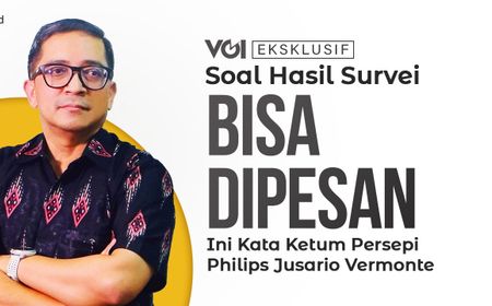 Video Eksklusif, Ketum Persepi Philips Jusario Vermonte Bicara Soal Hasil Survei yang Berbeda