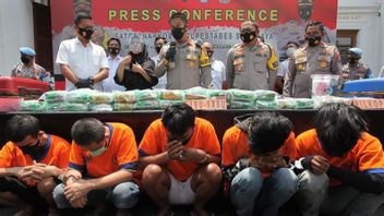 Surabaya Police Thwarts Circulation Of 46.6 Kg Of Crystal Methamphetamine