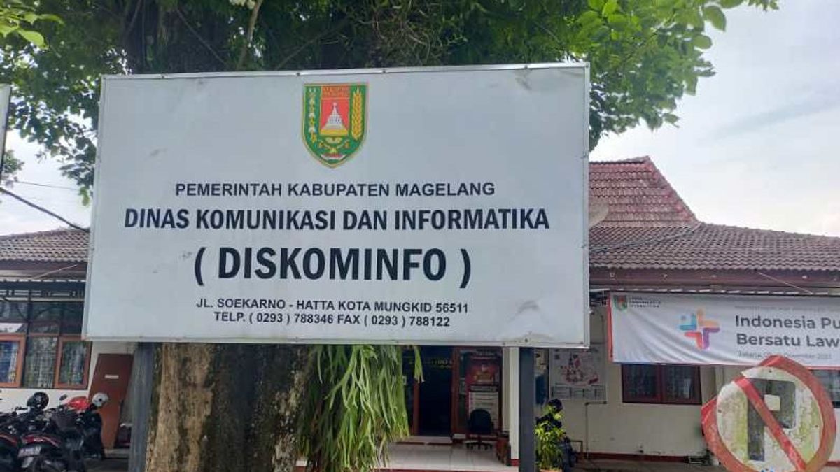 Diskominfo Magelang يغلق موقع PPID لأنه تم اختراقه في موقع للمقامرة عبر الإنترنت