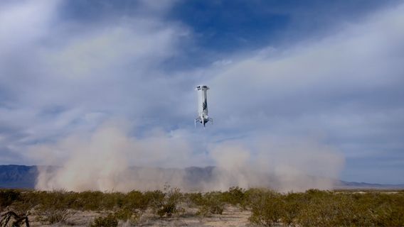 Sempat Gagal Terbang, Blue Origin Berhasil Luncurkan Misi New Shepard Ke-24