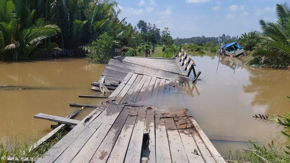 Sepunggur Bulungan Kaltara Nyaris Ambruk Bridge