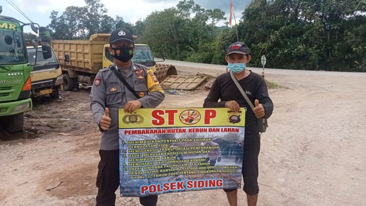 Inviting Residents To Prevent Forest And Land Fires, Bengkayang Police Minimize Land Clearing By Burning Method