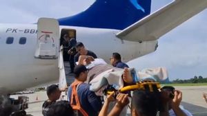 ضحية إطلاق النار في KKB ، بريبكا مارسيدون جالاني بيراتوانجان في مستشفى شرطة جاكرتا