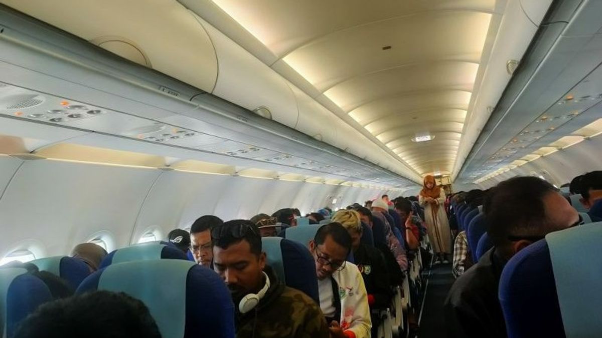 نقل الرياضيين PON XXI ، طائرة Super Air Jet Tujuan Aceh علامات الاضطرابات الكهربائية الهبوطية في شمال سومطرة