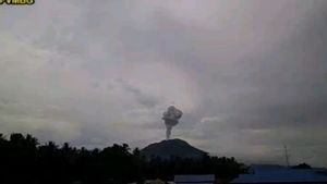    Gunung Ibu Semburkan Abu Vulkanik Setinggi 800 Meter