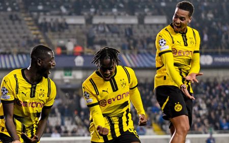 Pemain Muda Inggris Cetak Brace, Dortmund Kerja Keras Kalahkan Brugge