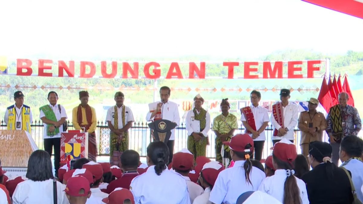 Jokowi inauguration officielle de Temef Flats au NTT d’une valeur de 2,7 billions de roupies, en capacité d’Airi à 4 500 hectares de sawah