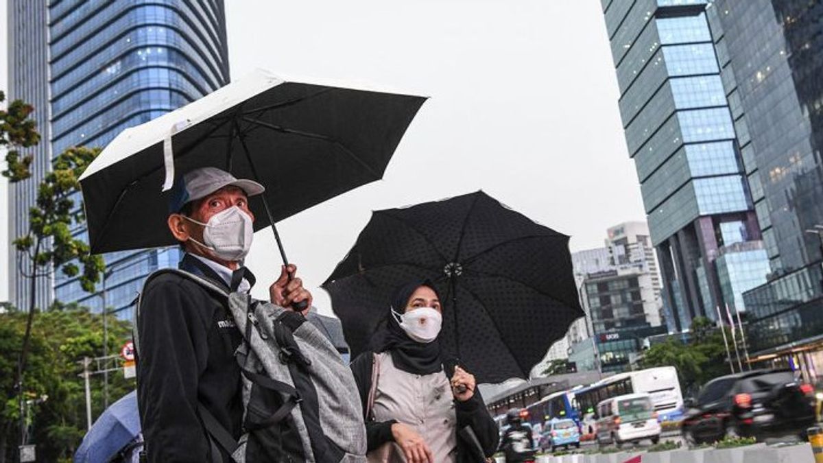 9月5日(木)の天気、ジャカルタは雨が降ると予測されています