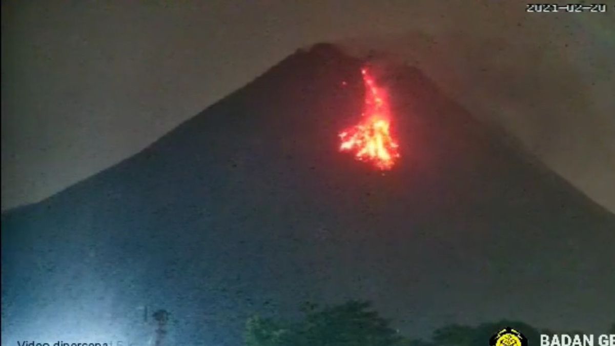 Mount Merapi Is Still Active, This Is The Appearance Of Incandescent Lava At Night