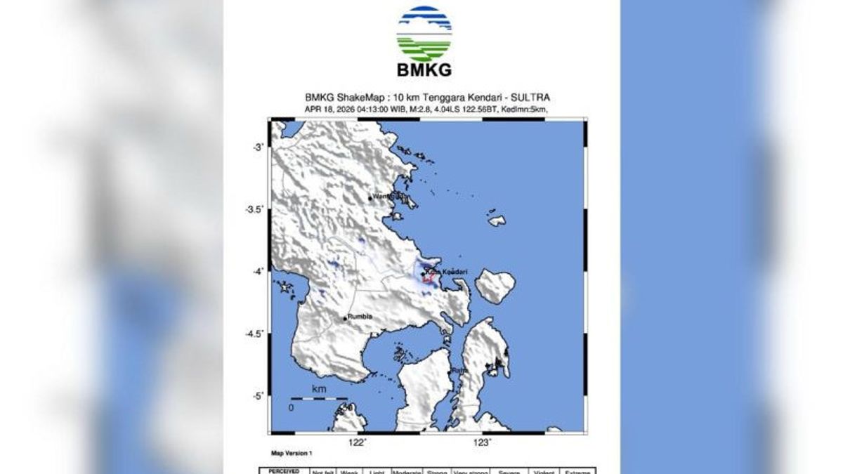 BMKG: Aktivitas Sesar Sebabkan Gempa Bumi di Kendari hingga Konawe Selatan