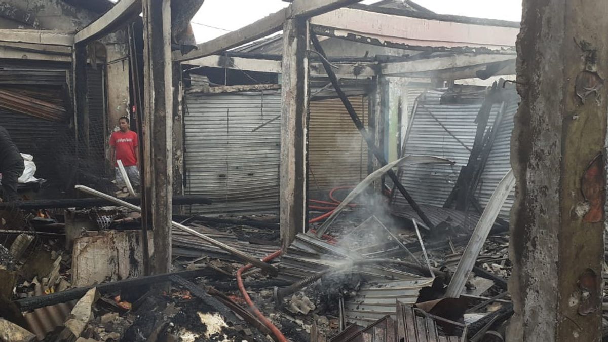 Starting From A Fire In A Clothing Store, 102 Pasar Gembong Village Market Stalls, Tangerang, Were Burned Down