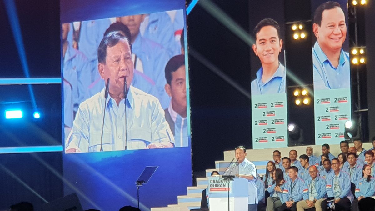 Prabowo Subianto discours au JCC : Nous sommes l’équipe de Jokowi