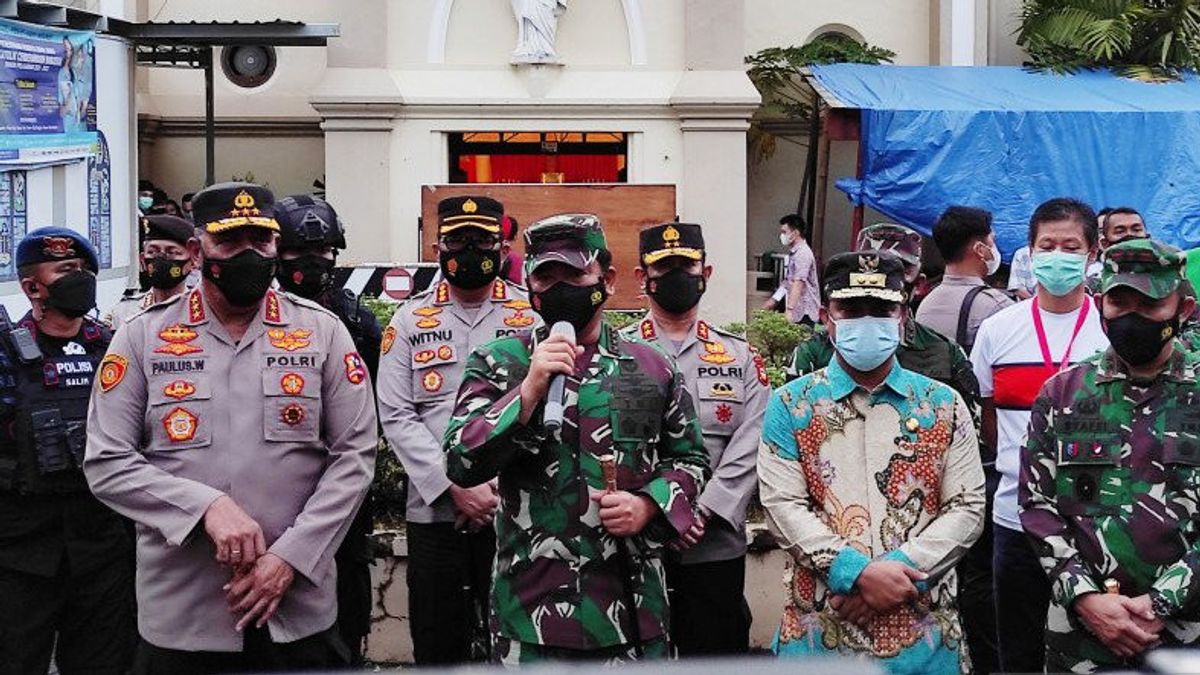 TNI司令官は、テロを防ぐために戦術的なコマンドポストを構築します