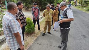 Polri Pantau Proyek Jalan Dana PEN di Ponorogo