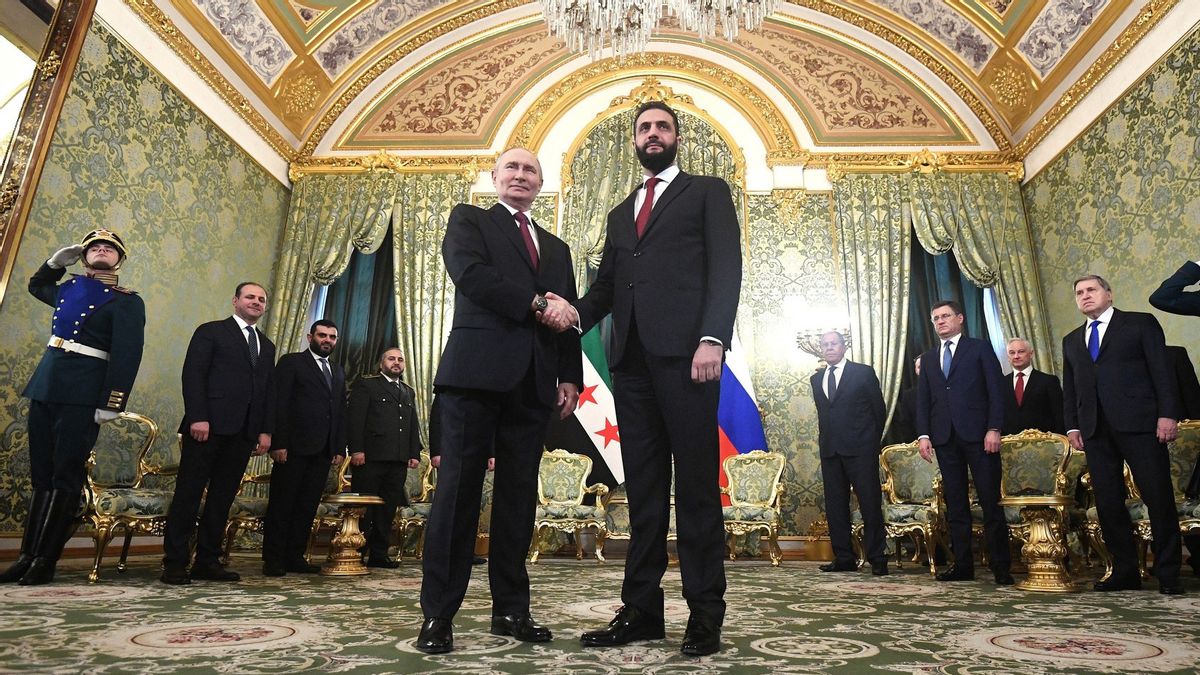 Al Sharaa-Putin Dijadwalkan Bertemu di Moskow Hari Ini