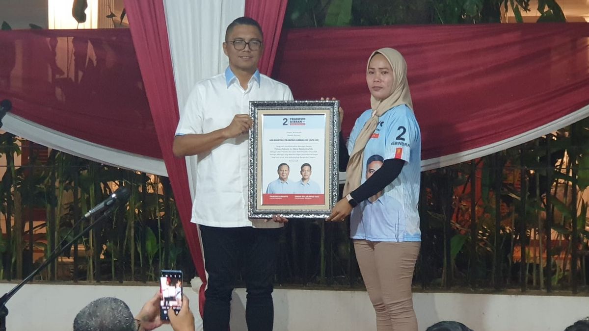 被认为拥有佐科威延续计划,Prabowo Gibran 02支持宣言的团结志愿者