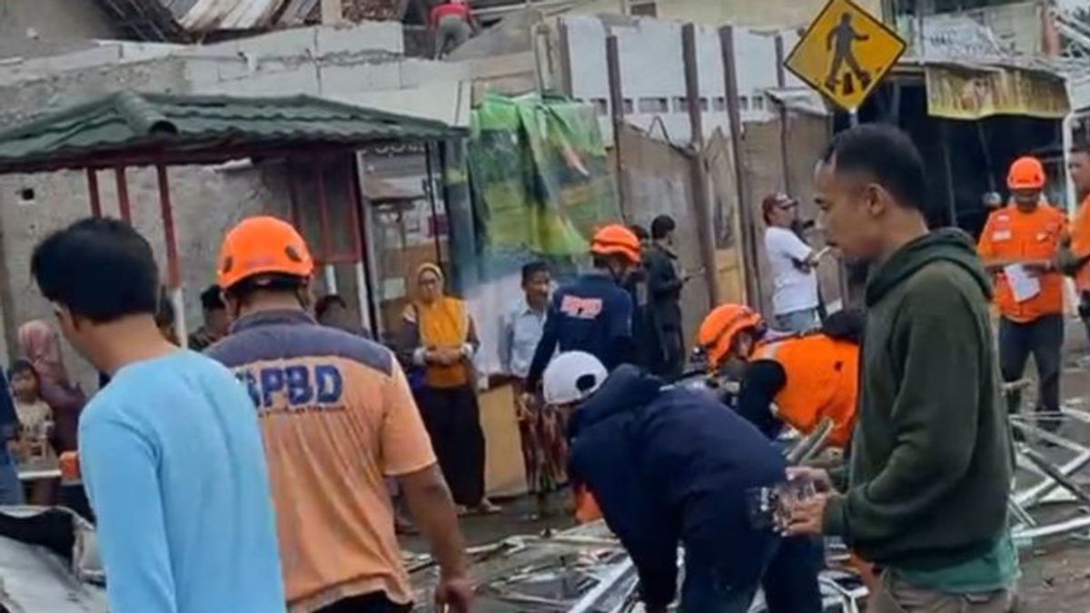 19 maisons à Sukabumi ont été détruites par une pantouflette