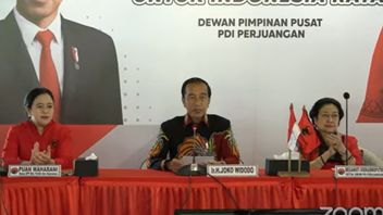 Sitting In Line With Megawati-Puan, Jokowi Said The 2024 Presidential Election Must Bring The Spirit Of Program Contestation