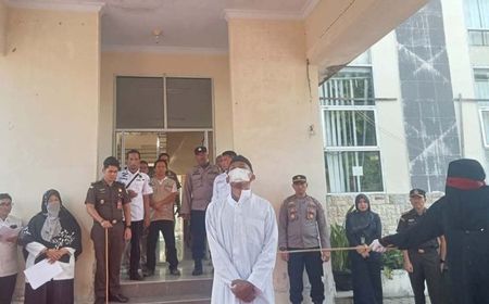 5 Pelanggar Syariat Islam di Aceh Selatan Dieksekusi Hukuman Cambuk