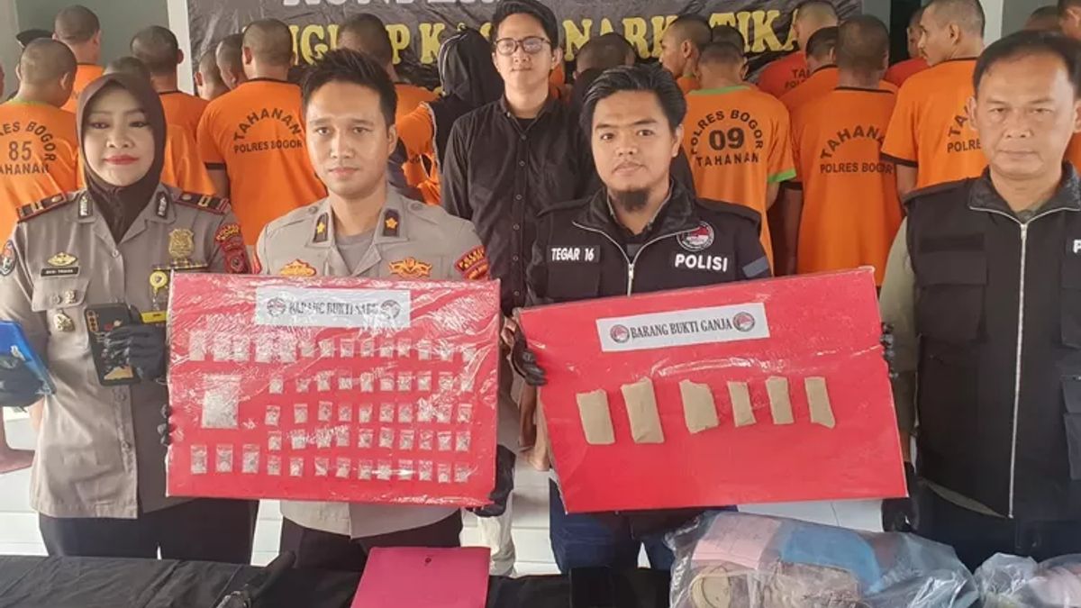 10 Days, 42 Drug Perpetrators In Bogor Arrested By Police
