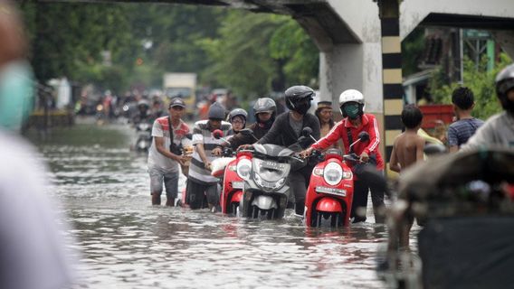 インドネシアの一部をカバーする大雨予報