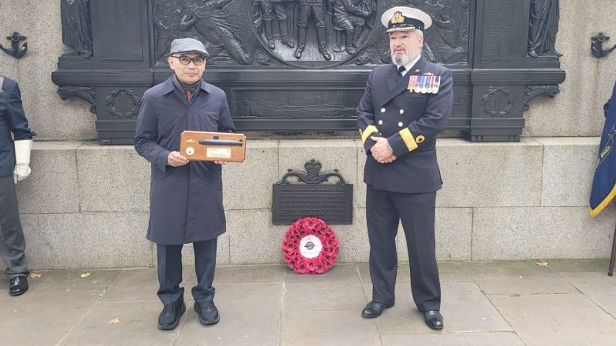 Royal Navy Inggris Peringati Tragedi Nanggala-402, Kumpulkan Donasi Rp1,02 Miliar untuk Keluarga Korban