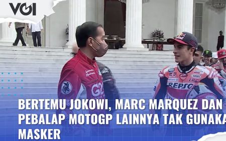 VIDEO: Momen Presiden Jokowi Bertemu Pebalap MotoGP di Istana Negara